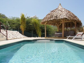Outdoor pool - Spacious Villa With Phenomenal Views, Walking Distance to the Beach (Jan Thiel)