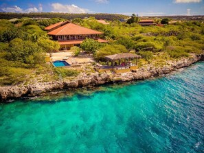 Exterior - Villa with Swimming Pool & Great Sea View near Center of Kralendijk on Bonaire (Kralendijk)