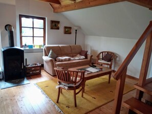 Fernseher, Kamin