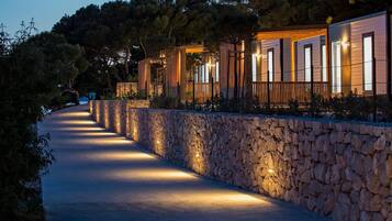 Front of property – evening/night
