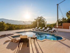 Villa | Pool | Indoor pool, outdoor pool - Brand new Countryside Villa With Heated Pool (Omis)