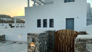 Leilighet – grand, 2 soverom, byutsikt | Terrasse/patio