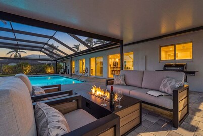 Waterfront luxury with Private Beach & pool! - Villa Good Vibes - Ft Myers Beach - Roelens Vacations