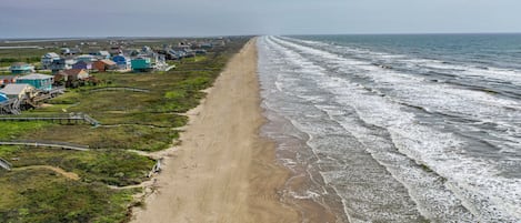 Aan het strand