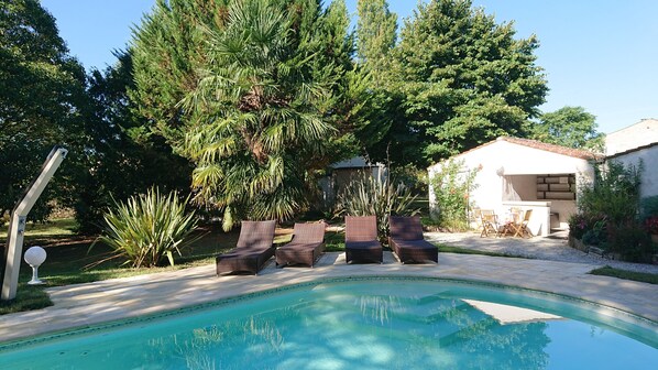 Piscina externa, piscina aquecida