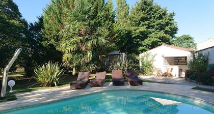 Gite with private heated pool