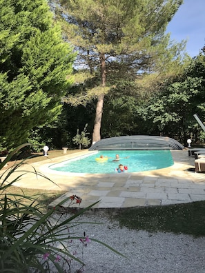 Outdoor pool, a heated pool - Gite with private heated pool (Prignac)