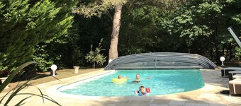 Gite with private heated pool