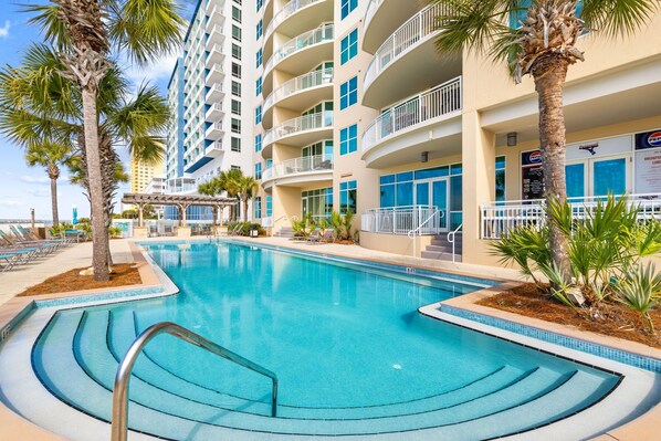 Indoor pool, a heated pool