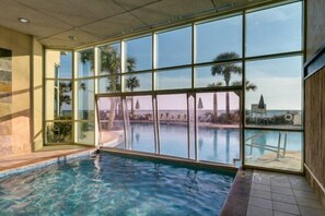 Indoor pool, a heated pool