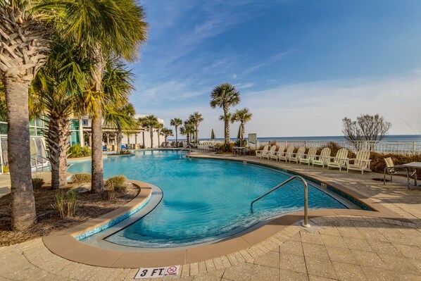 Indoor pool, a heated pool