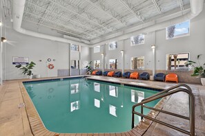 Indoor pool, a heated pool