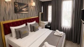 Minibar, chambres insonorisées, Wi-Fi gratuit, draps fournis