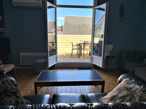 Elegant duplex 100 m² + 2 terraces 800 m from lakes forest casino SPA NORMANDIE