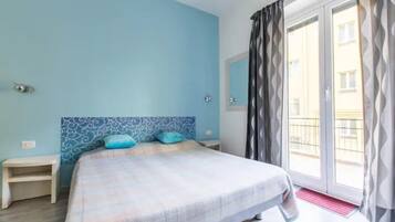 Chambre Double Deluxe (Light Blue) | Draps italiens Frette, literie de qualité supérieure