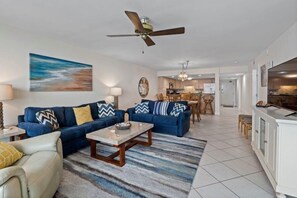 Condo, Multiple Beds (Perdido Quay 501) | Living area | TV - Perdido Quay 501 (Orange Beach)