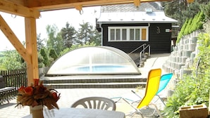 Outdoor pool - Detached House With Pool and Covered Terrace. In the Middle of the Nature (Všelibice)