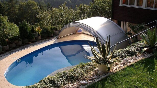 Outdoor pool - Detached House With Pool and Covered Terrace. In the Middle of the Nature (Všelibice)