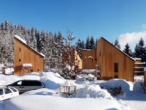 Exterior - Large Chalet in Villa District, Modern and Luxurious, Large Terrace & Carport (Harrachov)