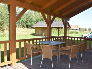 Balcony - Detached Holiday Home With Sauna in Beautiful Surroundings (Bozanov)