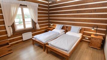 1 kamar tidur dan seprai linen