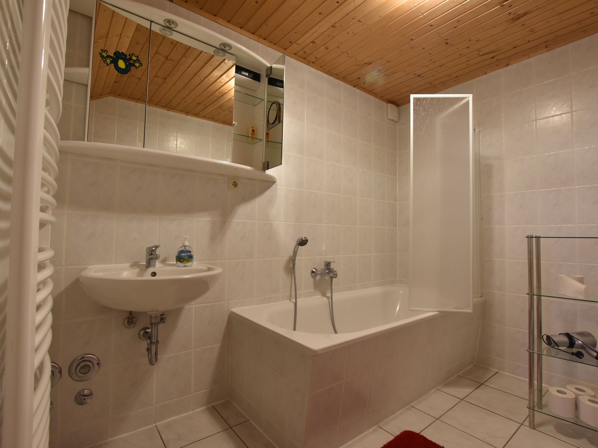 Badewanne, Haartrockner