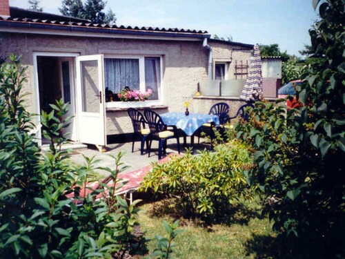 Bungalow in Fuhlendorf With Fenced Garden, Terrace, Barbecue