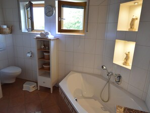 Duschwanne, Handtücher