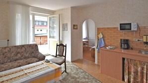 Private kitchen - Quiet Apartment in Wildemann in the Upper Harz With Balcony (Landkreis Goslar)