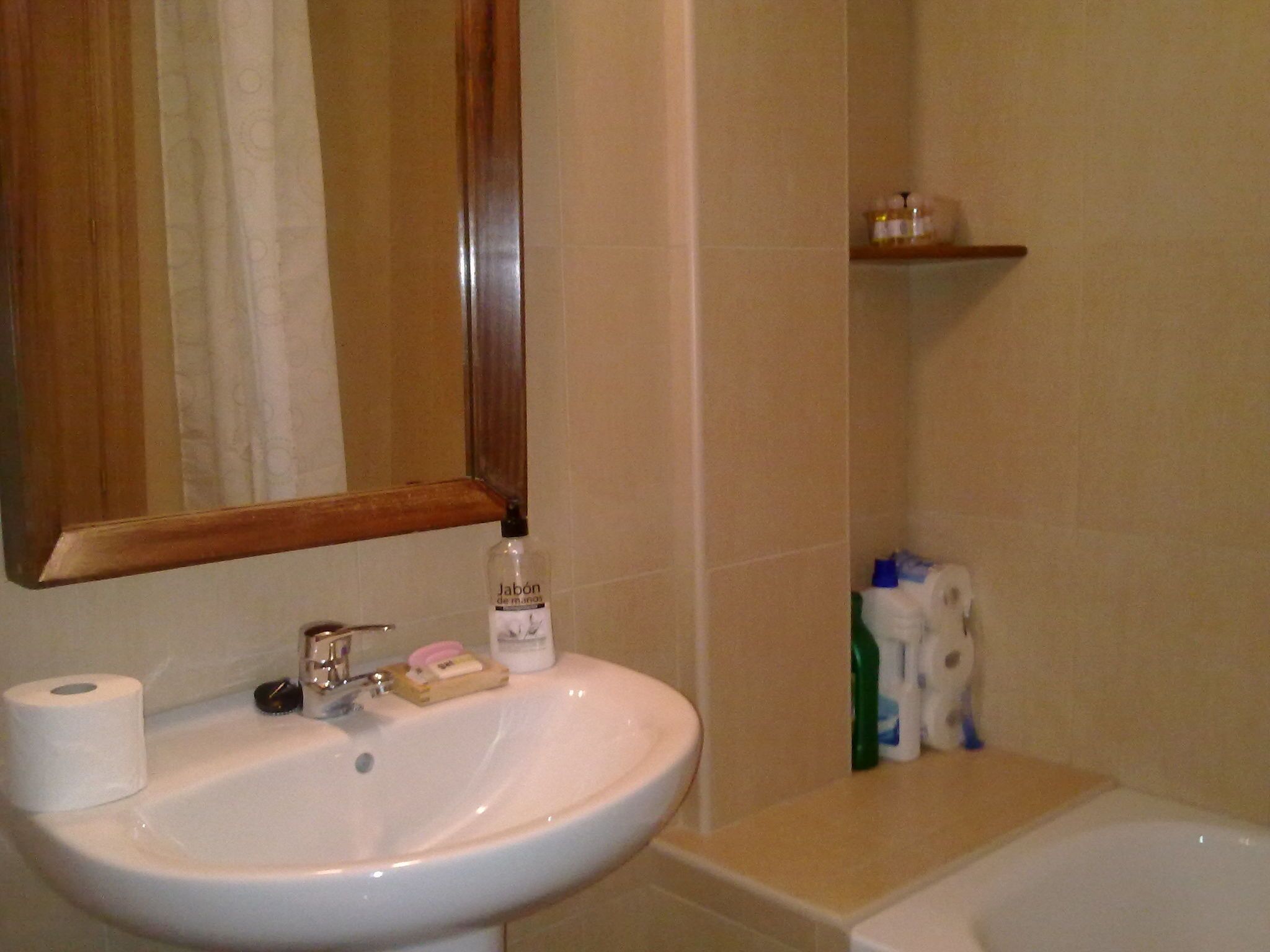 Combined shower/bathtub