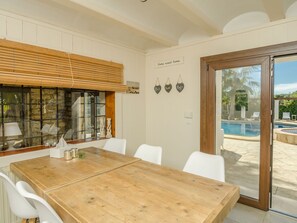Dining - Authentic Finca for 6-9 People, on the Hill of Moraira With a Beautiful Panoramic View (Teulada)