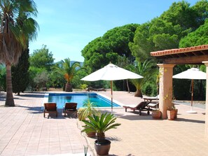 Outdoor pool - Single Storey Villa With Garden and Several Fruit Trees in Ibiza (Santa Eulalia del Rio)