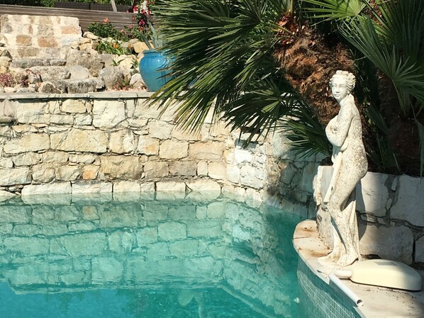 Outdoor pool - Stone Villa in Saint-jeannet With Roofed Terrace and Garden (Saint-Jeannet)