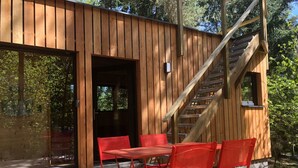 Balcony - New Wooden Chalet in the Woods With Roof Terrace, at Colmar and on the Wine Route! (Labaroche)