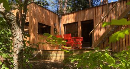 New Wooden Chalet in the Woods With Roof Terrace, at Colmar and on the Wine Route!