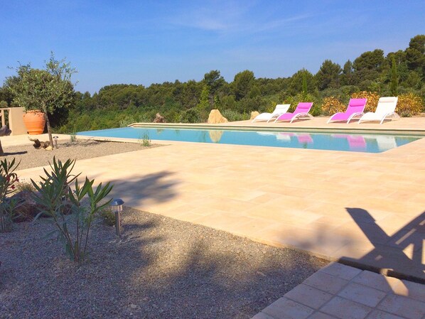 Outdoor pool - Beautiful Villa in Tourtour With Private Swimming Pool (Tourtour)