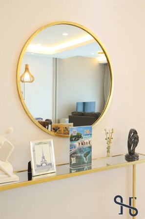 Grand Apartment | Living area | LED TV, streaming services - Homesuite' Home at The Loft Imago (Kota Kinabalu)