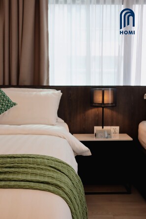 One-Bedroom Suite JIA#201 | In-room safe, desk, blackout drapes, iron/ironing board - Homi Oasis 和逸绿洲 (Kota Kinabalu)