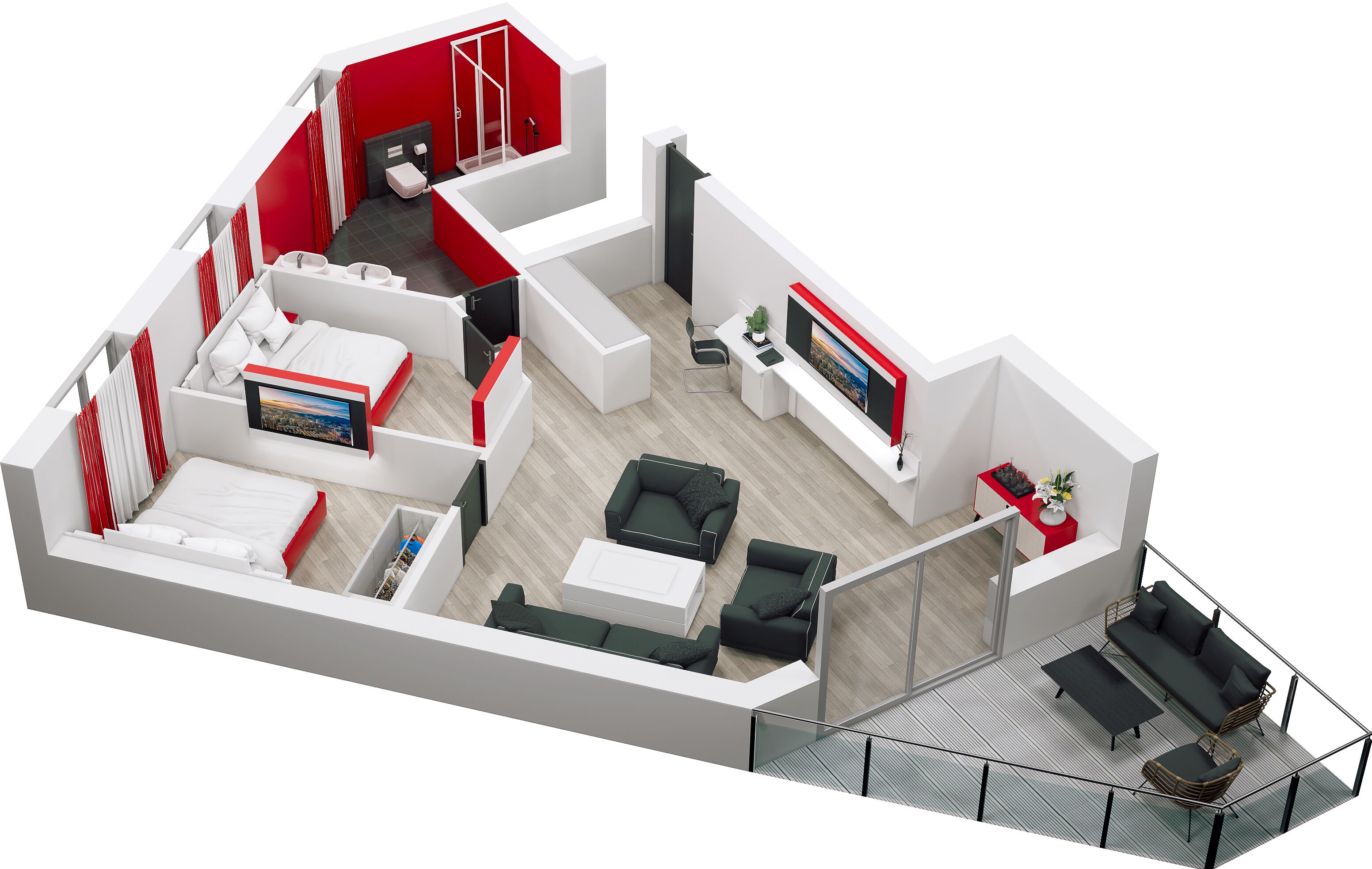 deluxe suite | floor plan