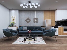 Apartment, 1 Bedroom | Living area | 42-inch flat-screen TV with cable channels, TV