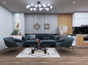 Apartment, 1 Bedroom | Living area