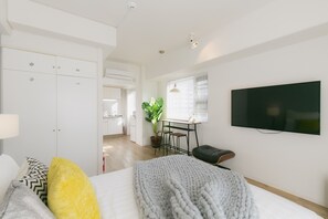1 chambre, bureau, fer et planche à repasser, Wi-Fi gratuit