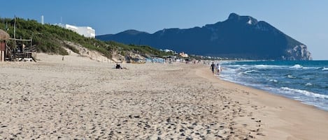 Vlak bij het strand