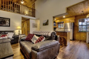 Smart TV, fireplace, table football, ping pong