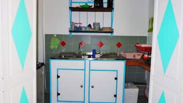 Lejlighed - 1 soveværelse | Privat tekøkken | Minikøleskab, mikrobølgeovn, kogeplade, kaffe-/temaskine