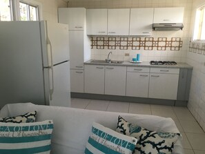 Apartamento, 1 habitación | Cocina básica privada | Frigorífico, microondas, placa de cocina y cafetera o tetera