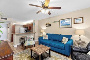 Condo, Multiple Beds, Balcony (GULFVIEW II 108) | Living area | 42-inch flat-screen TV with digital channels - Gulfview ll by Padre Getaways (South Padre Island)