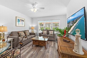 Condo, Multiple Beds, Balcony (GULFVIEW II 202) | Living area | 42-inch flat-screen TV with digital channels - Gulfview ll by Padre Getaways (South Padre Island)