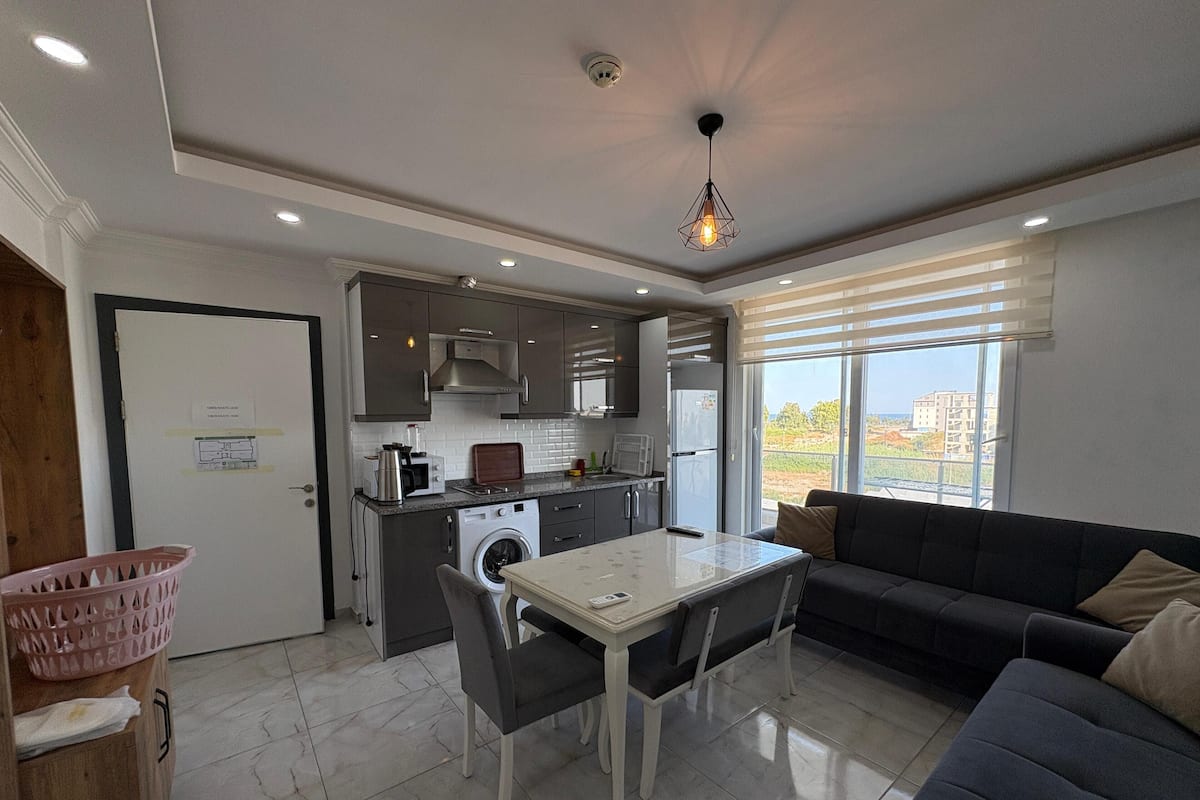 Family Apartment | 1 bedroom, premium bedding, desk, laptop workspace