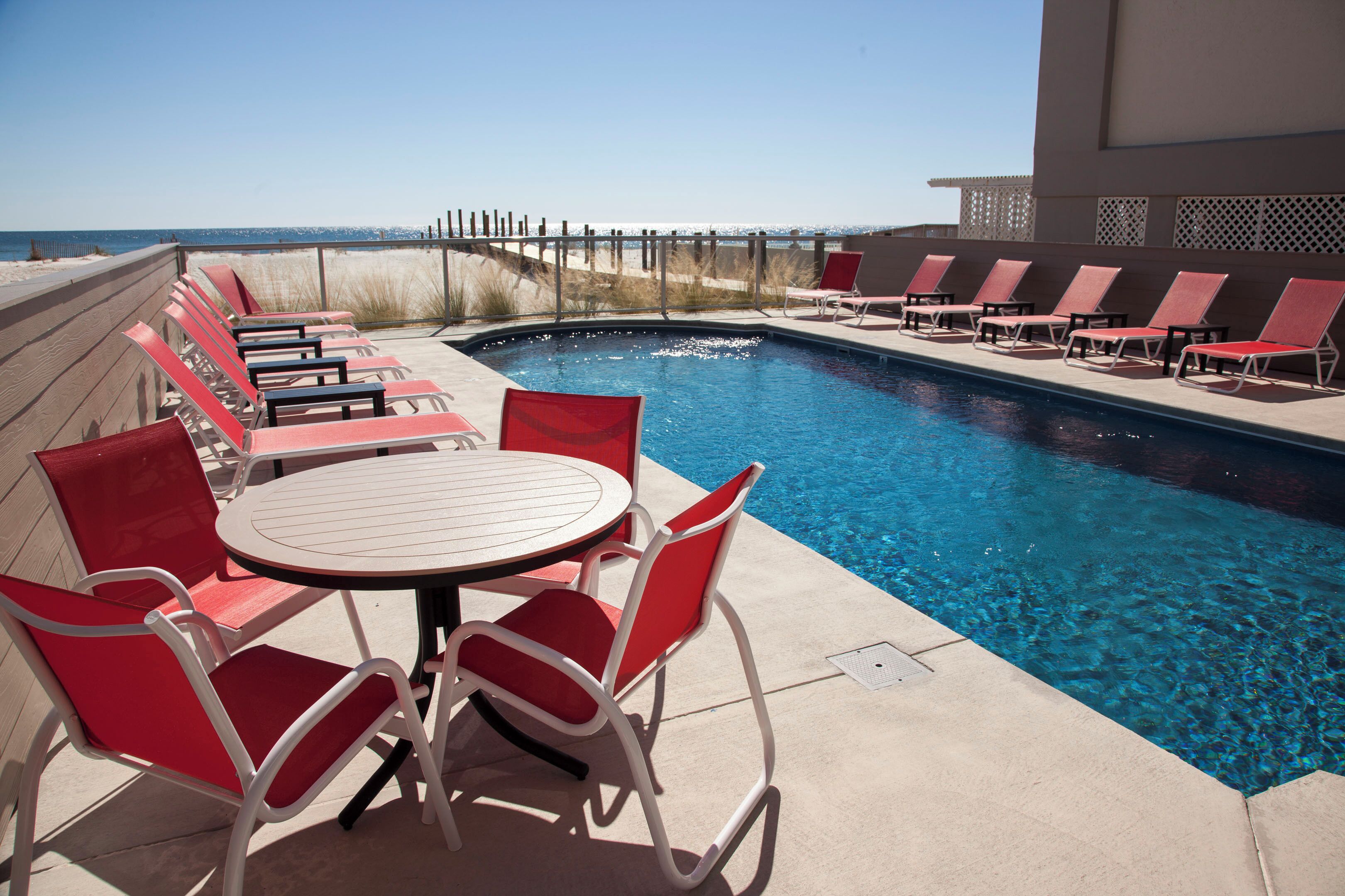 A heated pool